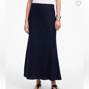 Madewell juniper berry Linen Maxi Slip Skirt